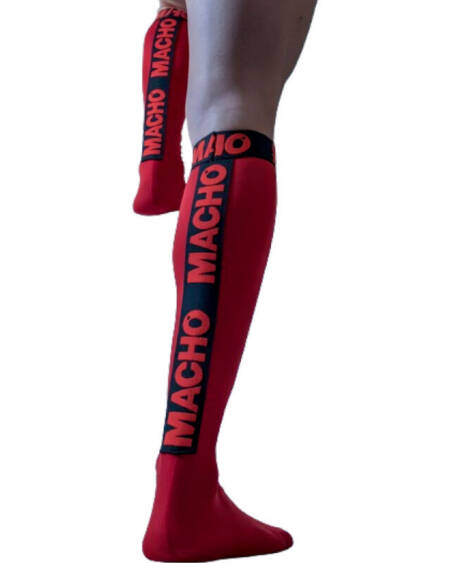 MACHO - DÜNNE SOCKEN EINHEITSGRÖSSE ROT