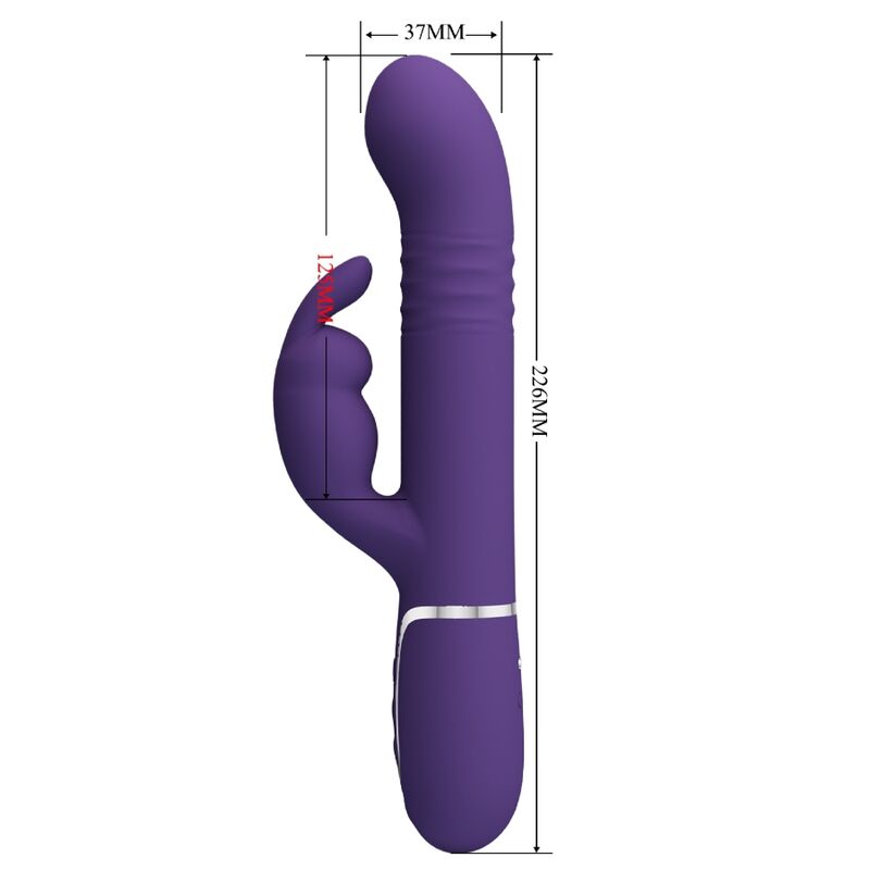 PRETTY LOVE - COALE RABBIT VIBRATOR 4 IN 1 LILA – Bild 7