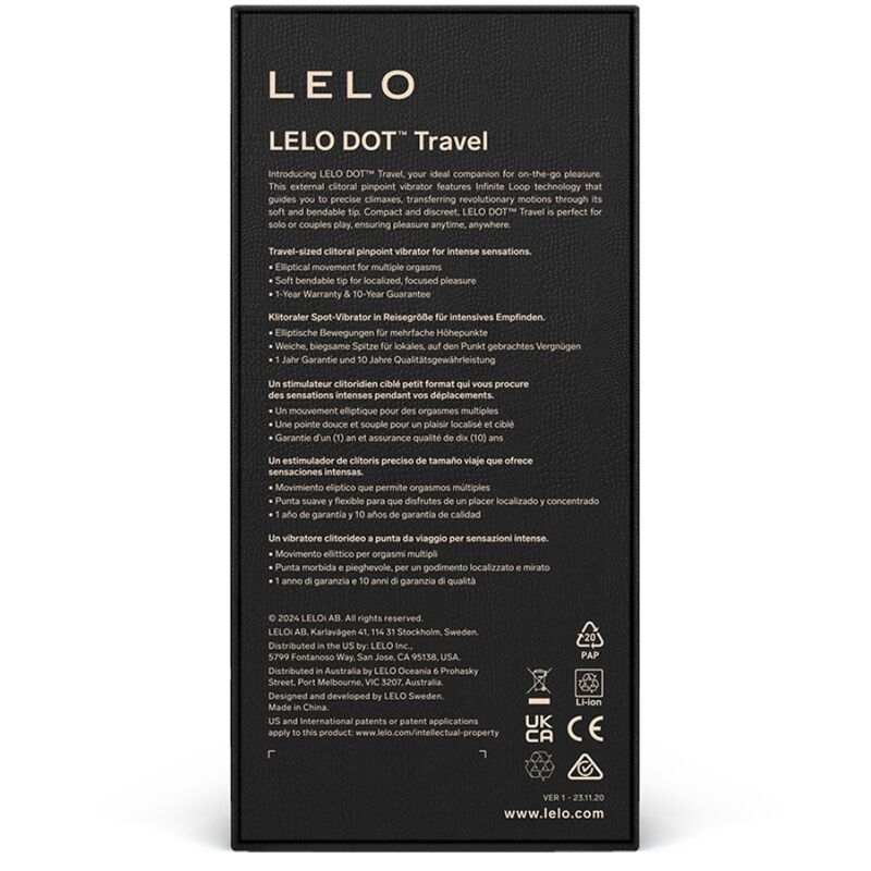LELO - DOT TRAVEL KLITORIS-STIMULATOR LILA – Bild 3