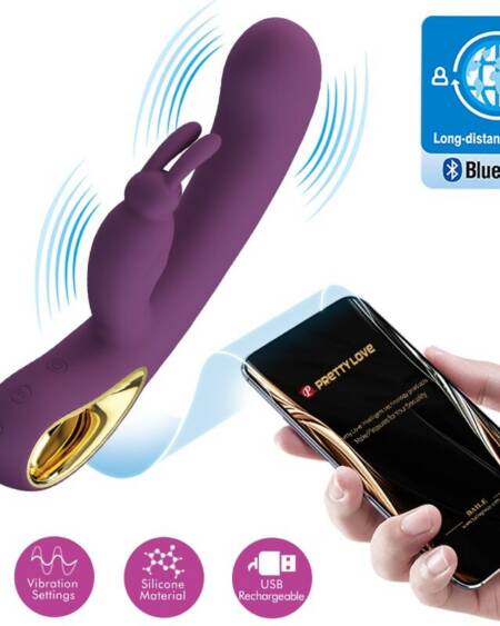 PRETTY LOVE - LIAM KANINCHEN VIBRATOR UND G-PUNKT-STIMULATOR LILA