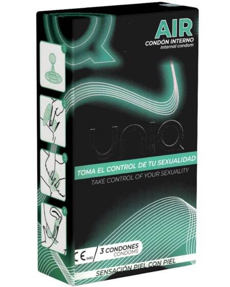 UNIQ - AIR LATEXFREIES WEIBLICHES KONDOM 3 EINHEITEN