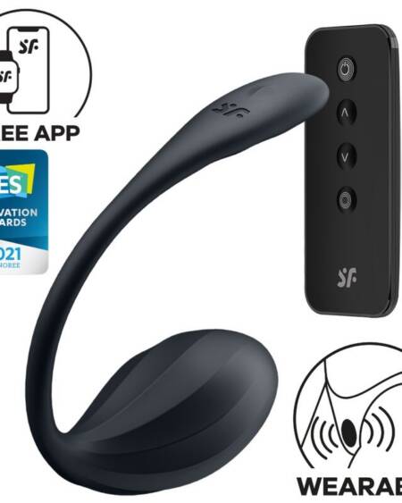 SATISFYER - RIBBED PETAL G POINT STIMULATOR FERNBEDIENUNG SCHWARZ KOSTENLOSE APP