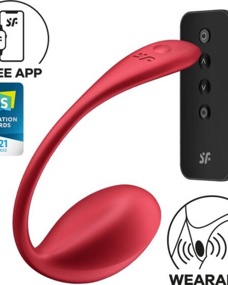 SATISFYER - SHINY PETAL G POINT FERNBEDIENUNGS STIMULATOR ROT KOSTENLOSE APP