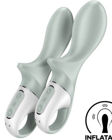SATISFYER - AIR PUMP BOOTY 3 AUFBLASBARER ANALVIBRATOR GRAUGRÜN