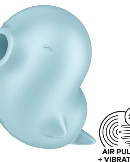 SATISFYER - SASSY SEAL STIMULATOR & VIBRATOR BLAU