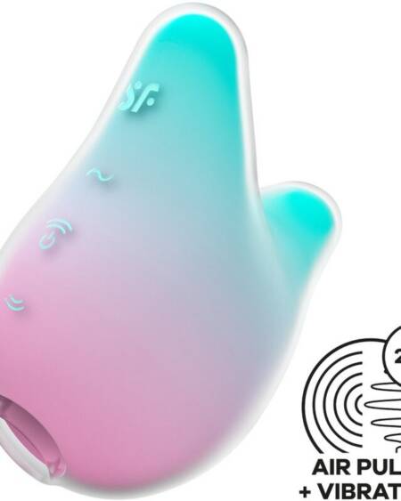 SATISFYER - MERMAID VIBES STIMULATOR & VIBRATOR MINT UND PINK