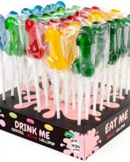 SECRETPLAY - DISPLAY SORTIMENT PENIS-LUTSCHER MIT ALKOHOL 40 EINHEITEN