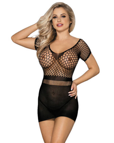 SUBBLIME - 951917 KURZES SCHWARZES HKELKLEID MIT GRILL EINE GRÖSSE