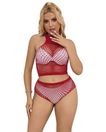 SUBBLIME - 952402 NETZSET MIT ROSA DIAMANTEN EINE GRÖSSE