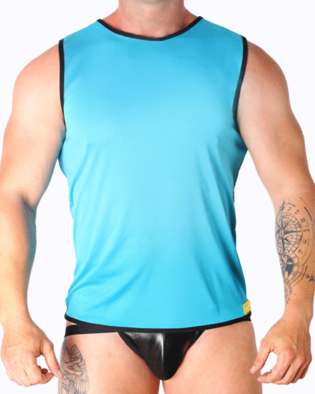 MACHO - BLAUES T-SHIRT L/XL