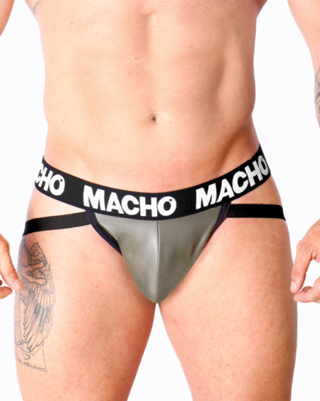 MACHO - MX27GR JOCK LEDER GRAU BEIGE L