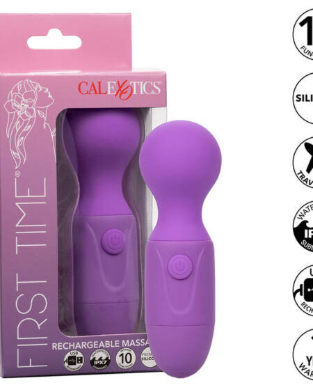 CALEXOTICS -  FIRST TIME WIEDERAUFLADBARES MASSAGERÄT 10 VIBRATIONEN LILA