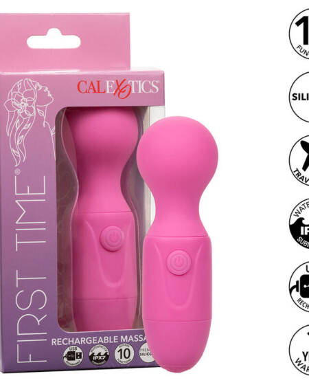 CALEXOTICS - FIRST TIME WIEDERAUFLADBARER MASSAGER 10 VIBRATIONEN ROSA