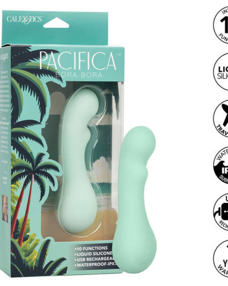 CALEXOTICS - PACIFICA BORA BORA ESTIMULATOR G-SPOT 10 VIBRATIONEN AQUA