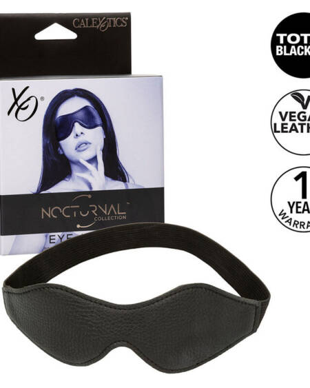 CALEXOTICS - NOCTURNAL AUGENMASKE PVC LEDER SCHWARZ