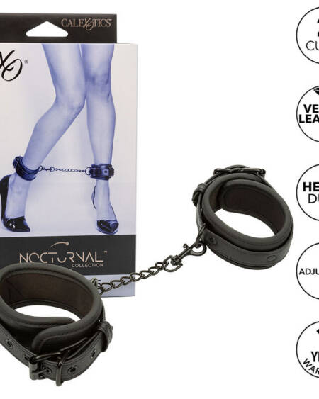 CALEXOTICS - NOCTURNAL FUSSMANSCHETTEN LEDER VERSTELLBAR SCHWARZ