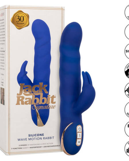 CALEXOTICS - JACK RABBIT VIBRATOR WELLENBEWEGUNG BLAU