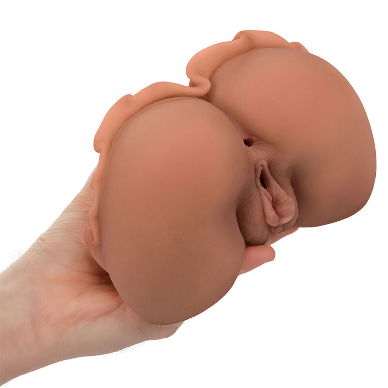 CALEXOTICS - THE HOMECOMING QUEEN DOPPELT REALISTISCHER MASTURBATOR KARAMELL – Bild 4