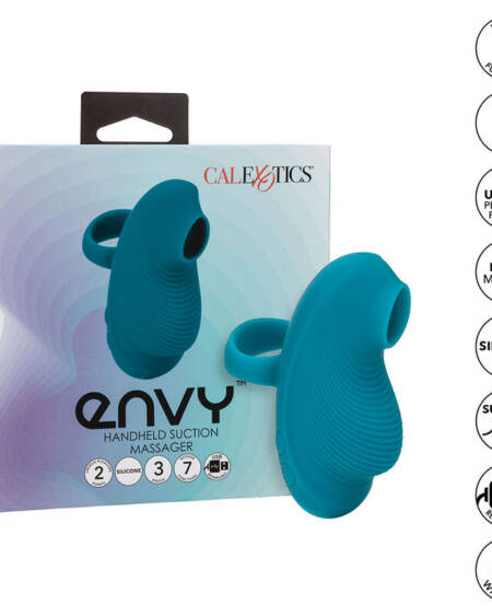 CALEXOTICS - ENVY HANDROLLING-BALL-MASSAGER 7 VIBRATIONEN BLAU