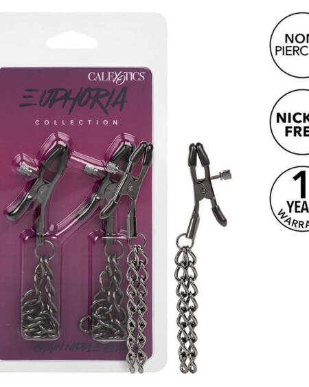 CALEXOTICS - EUPHORIA KETTEN-NIPPELKLAMMERN 14,5 CM
