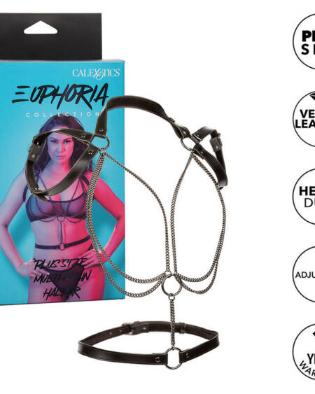 CALEXOTICS - EUPHORIA MULTICHAIN HALTER HARNESS PREMIUM ÜBERGRÖSSE