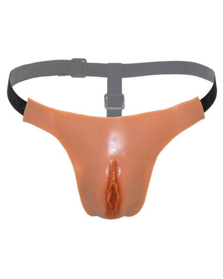 HIDDEN DESIRE - ALTER EGO VERSTELLBARER OFFENER VAGINA-STRING, FLESH