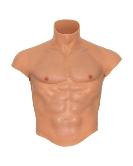 HIDDEN DESIRE - ALTER EGO SILIKON-TORSO-SHIRT FÜR MÄNNER MIT ABS-FLEISCH