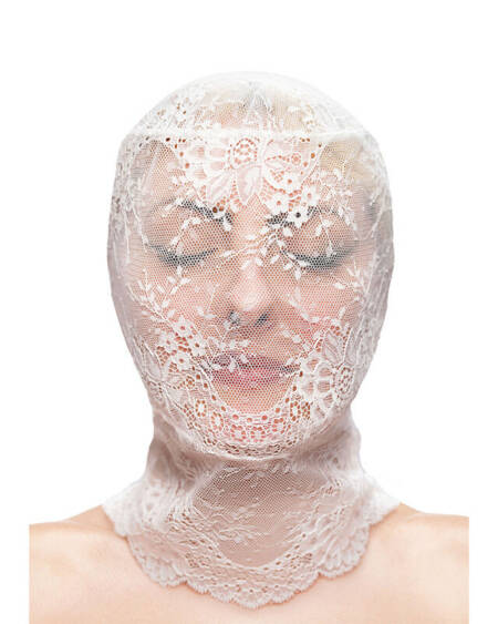 NS NOVELTIES - FETISH & FASHION SPITZENMASKE WEISS