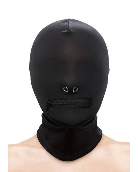 NS NOVELTIES - FETISH & FASHION GESCHLOSSENE MUNDHAUBE MIT REISSVERSCHLUSS NYLON SCHWARZ
