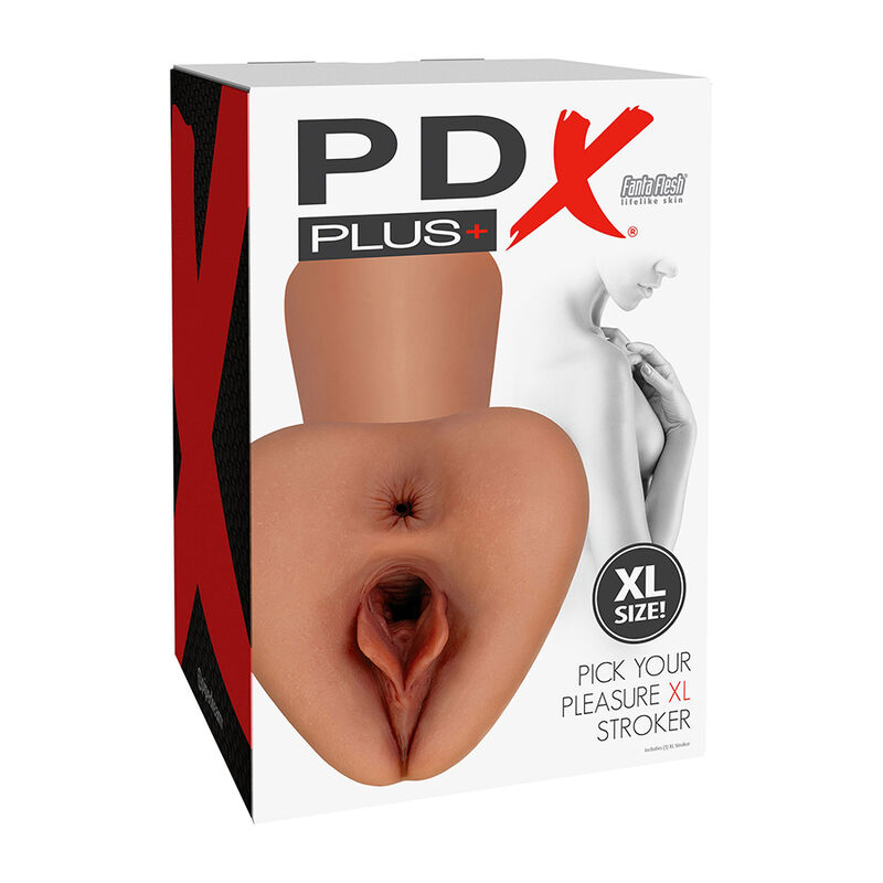 PDX PLUS - PICK YOUR PLEASURE XL REALISTISCHER STROKER BRAUN – Bild 4