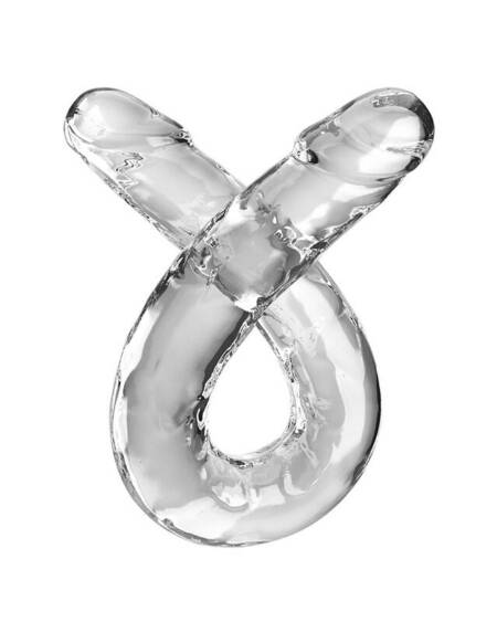 KING COCK - DOUBLE TROUBLE DOPPELDILDO 46 CM KLAR