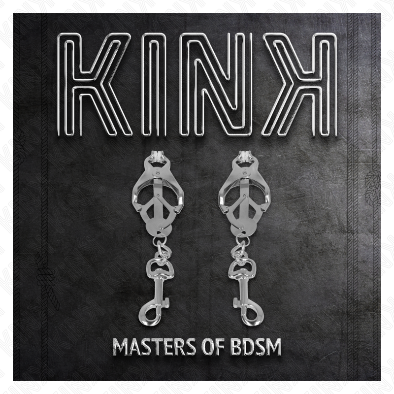 KINK - JAPANISCHE KLEEBLATT-NIPPELKLAMMERN MIT HAKEN SILBER – Bild 5