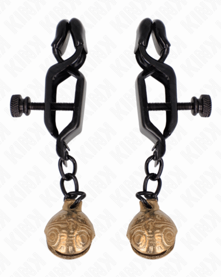 KINK - BELL JAW STYLE NIPPELKLEMMEN SCHWARZ 7 CM