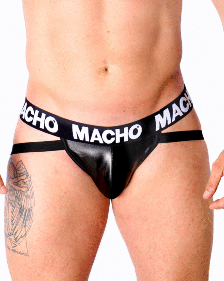 MACHO - MX25NC JOCK SCHWARZES LEDER XL