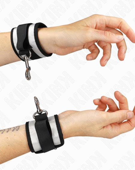 KINK - NEOPREN HANDGELENKMANSCHETTEN GRAU 23 X 5 CM