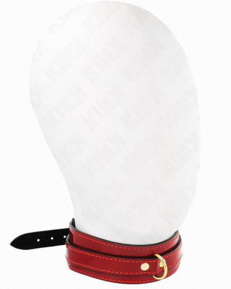 KINK - WEINROTE VERSTELLBARE HALSKETTE MIT GOLDENEN DETAILS 29-42,5 CM X 4 CM