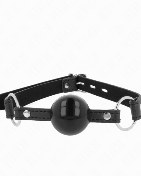 KINK - TPE BALL 4 CM KNEBEL MIT SCHWARZEM SCHLOSS 60 x 2 CM