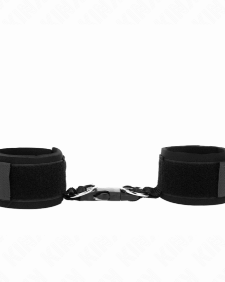 KINK - NEOPREN HANDGELENKFESSELN MIT KLETTVERSCHLUSS SCHWARZ VERSTELLBAR 22-34 CM