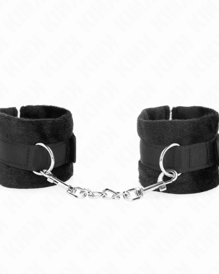 KINK - BEGINNER PELZHANDMANSCHETTEN SCHWARZ 30 X 7 CM