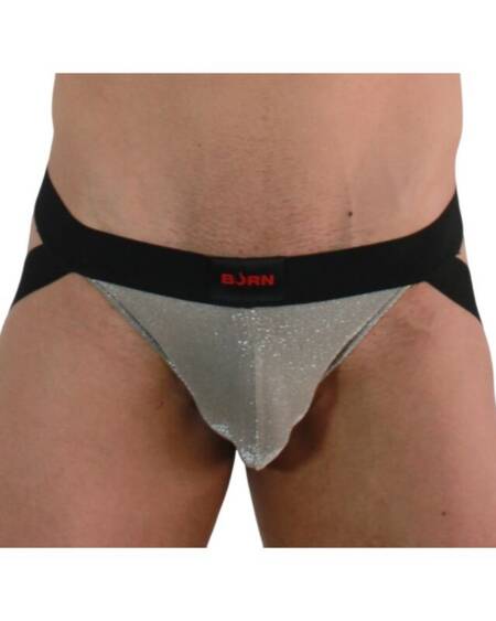 BURN - 001 JOCK GLÄNZEND BEIGE / SCHWARZ XL