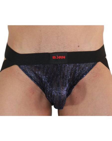 BURN - 006 JOCK GLÄNZEND BLAU / SCHWARZ M