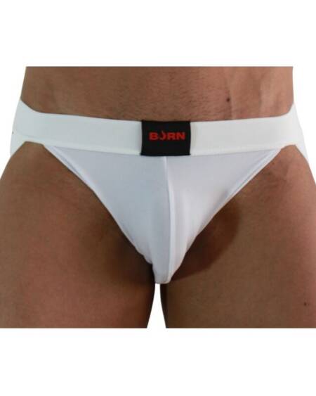BURN - 007 JOCK LYCRA WEISS XL