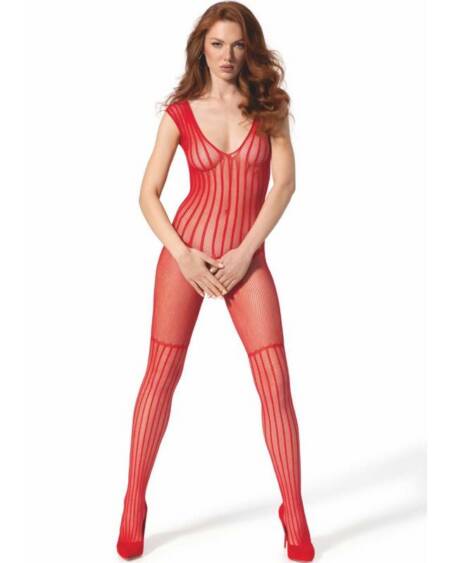PASSION - BS 103 BODYSTOCKING ROT EINE GRÖSSE