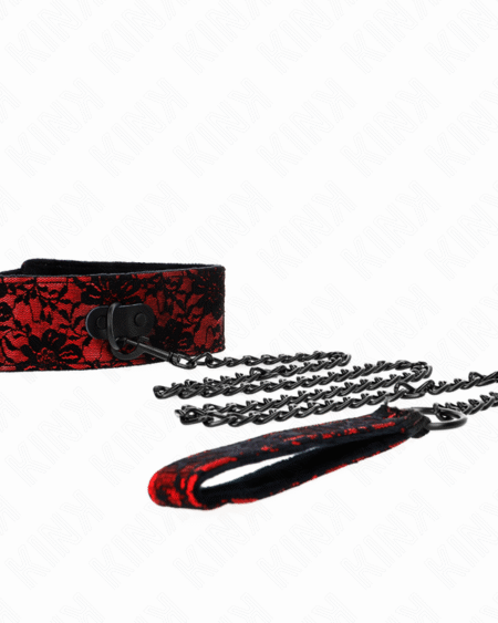KINK - SPITZENKETTE MIT GÜRTEL MIT ECHTLEDERGÜRTEL 105 CM / 44 X 5,5 CM