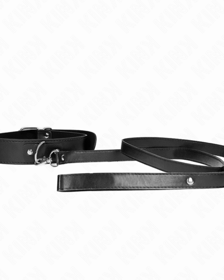 KINK - HALSKETTE MIT GÜRTEL 116 CM SCHWARZ GURT VERSTELLBAR 32-50 CM X 8 CM