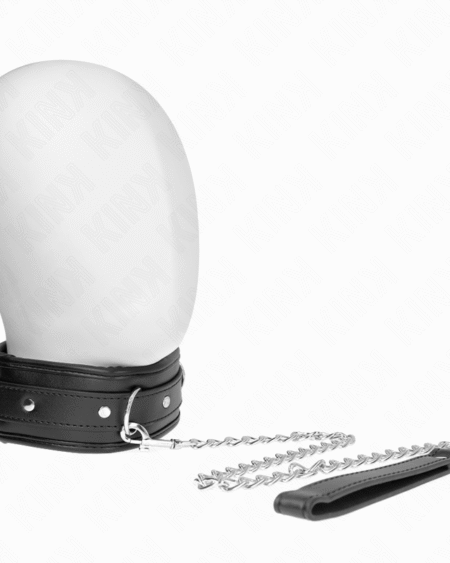 KINK - HALSKETTE MIT SCHWAMMKUNSTLEDERBAND MODELL 3 VERSTELLBAR 37-54 CM X 3 CM