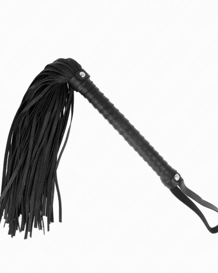 KINK - PEITSCHE MIT SCHWARZEM STRUKTURIERTEM GRIFF 48,5 CM