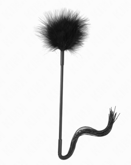 KINK - SILIKONPEITSCHE MIT FEDERN ZUM KITZELN 47 CM