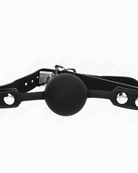 KINK - MODELL 1 SILIKONBALL 4 CM KNEBEL MIT SCHLOSS 60 x 2 CM