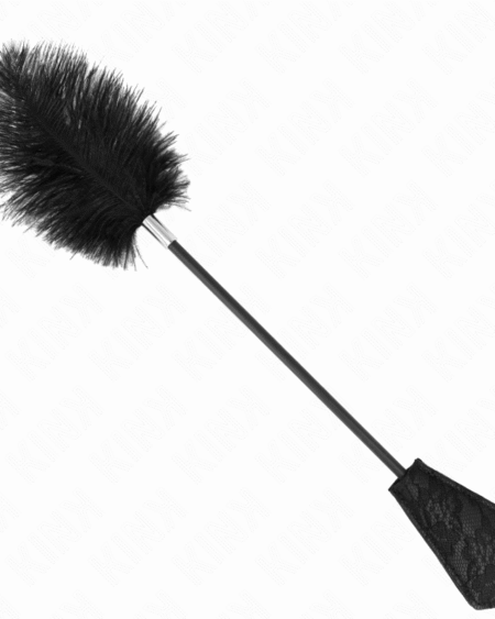 KINK - STRAUSSENFEDERN ZUM KITZELN MIT SPITZENPALETTE 56 CM